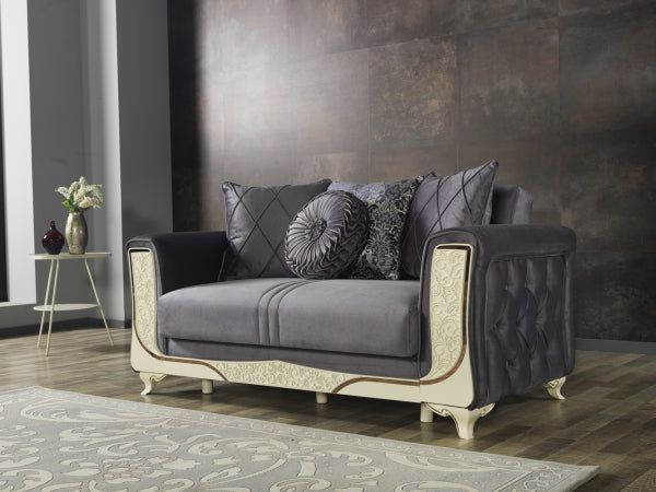 Carmen Loveseat Grey