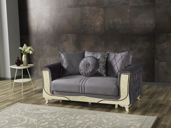 Carmen Loveseat Grey