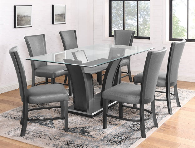 Camelia Square Dining Table with Glass top