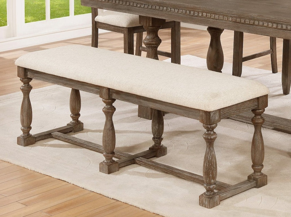 Regent Grayish Brown Bench