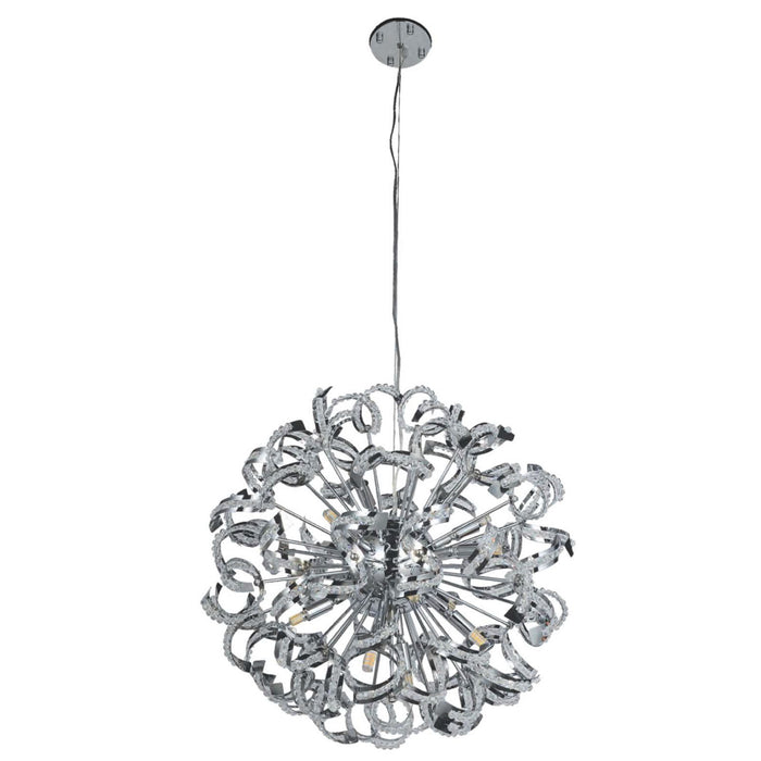 30RND28CC Chrome Round Chandelier