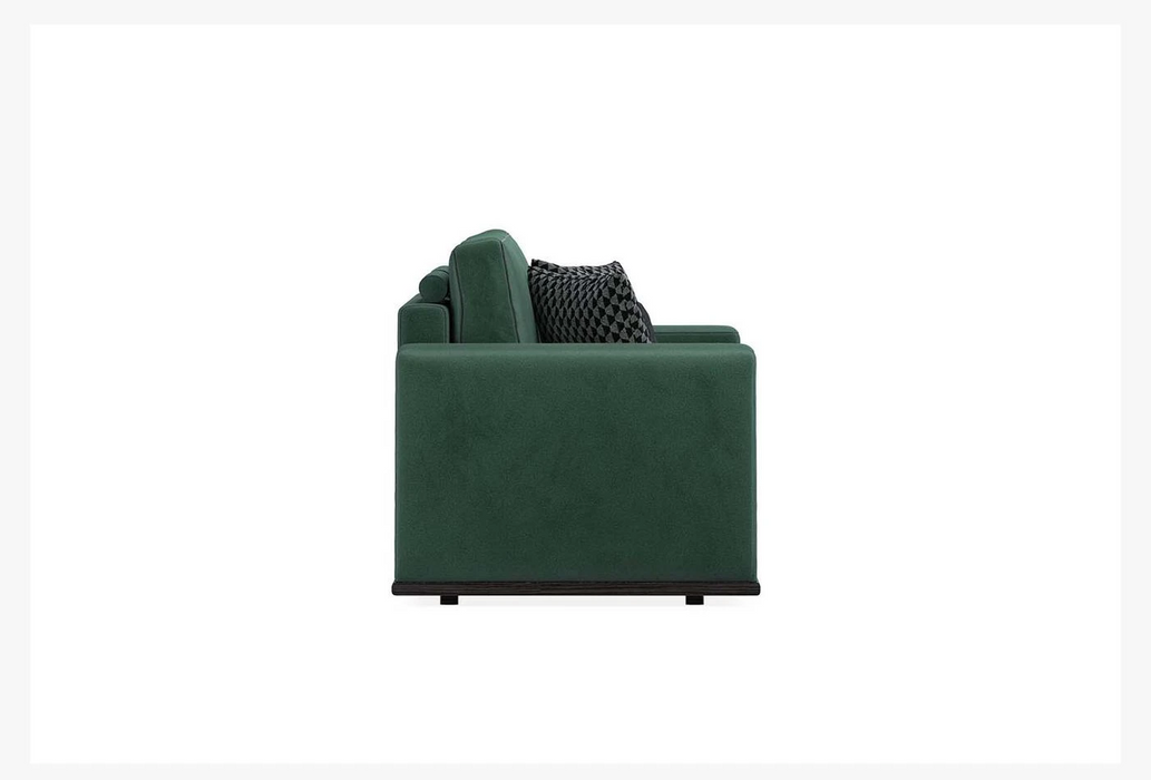 Carino 3-Seater Sofa Bed with Storage, Velvet (Light Green)