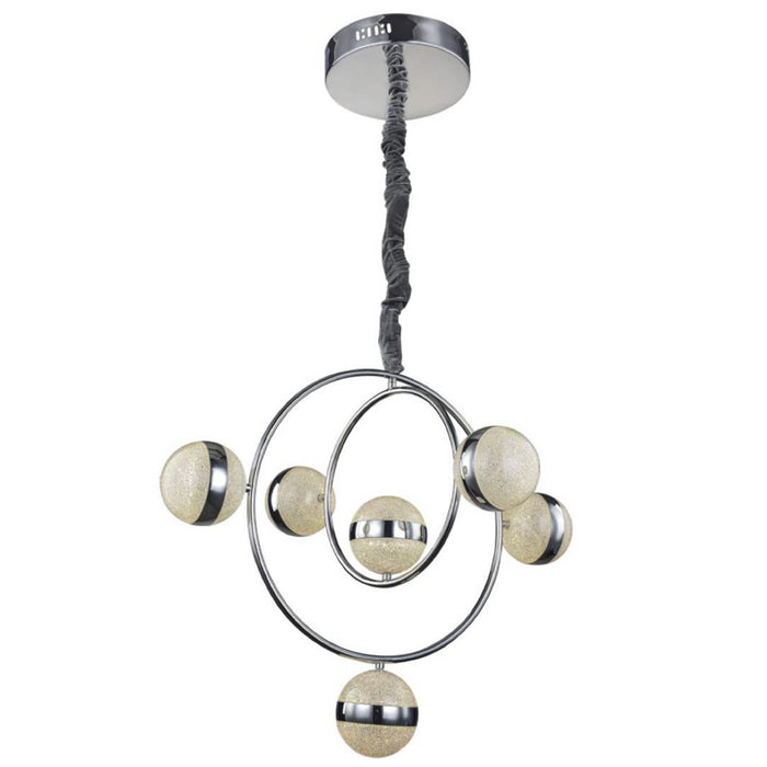 13RND29CH Chrome Round Chandelier