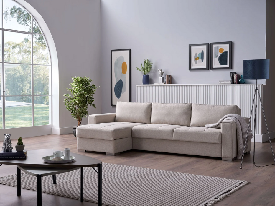 Spar Beige Cooper Sectional Sofa