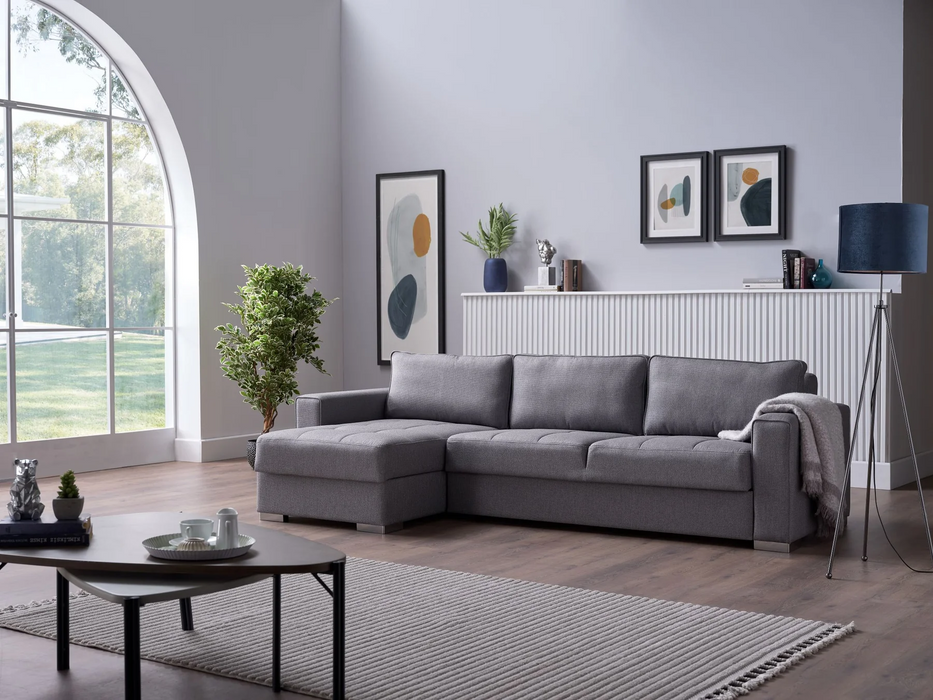 Spar Light Gray Cooper Sectional Sofa