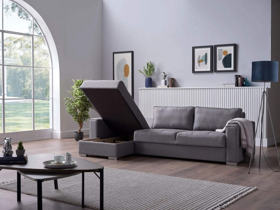 Spar Light Gray Cooper Sectional Sofa