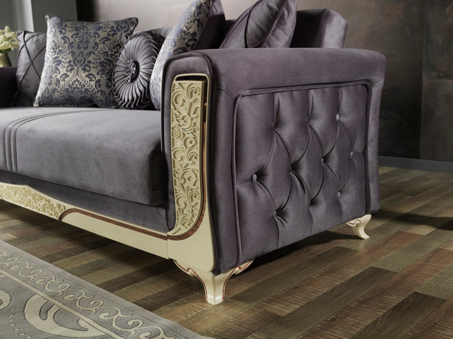 Carmen Loveseat Grey