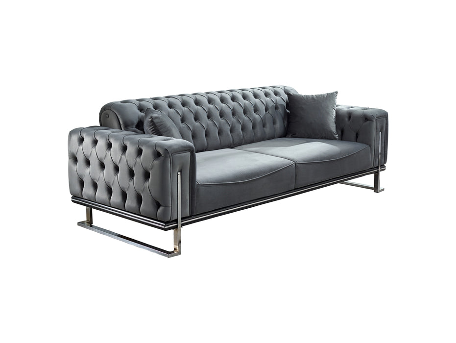 Rolex Convertible Sofa Grey