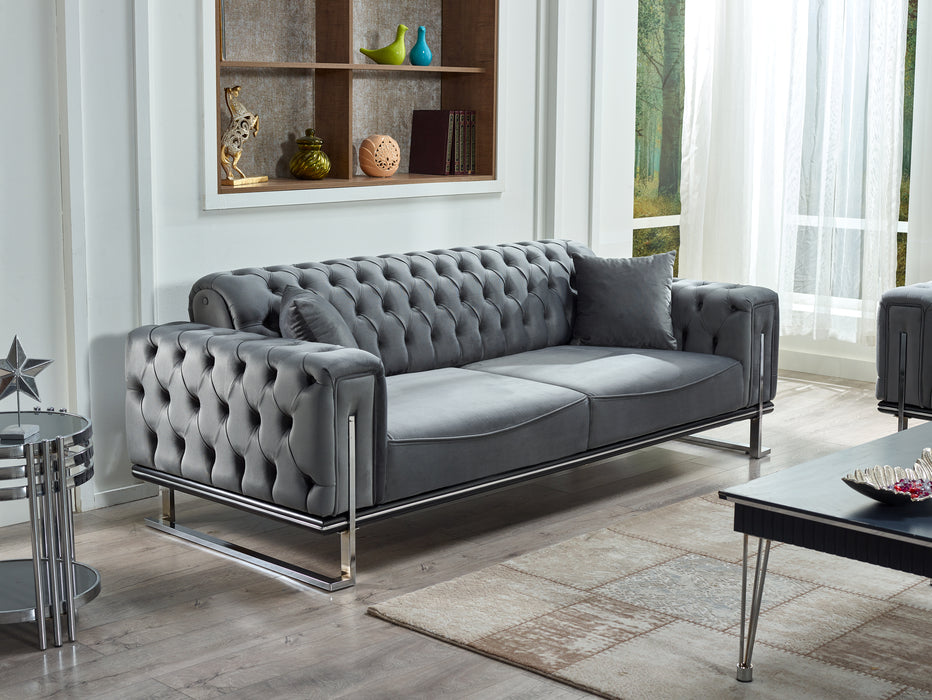 Rolex Convertible Sofa Grey