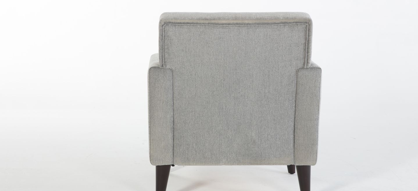 Theo Gray Theo Accent Chair + Ottoman