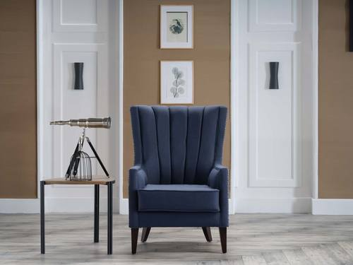 Corvet Navy Palmer Accent Armchair