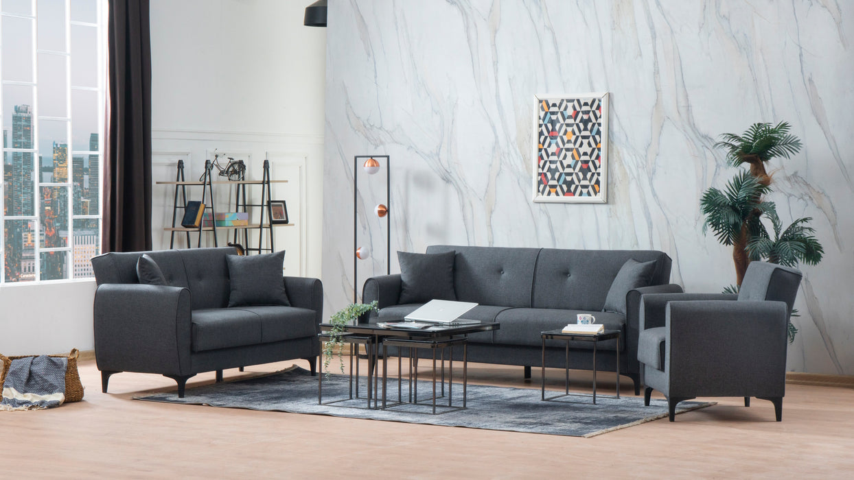 Leo Convertible Sofa Grey