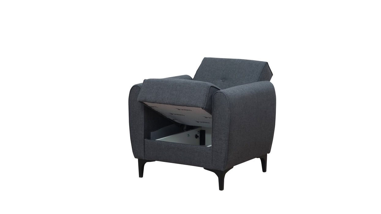 Leo Convertible Chair Grey