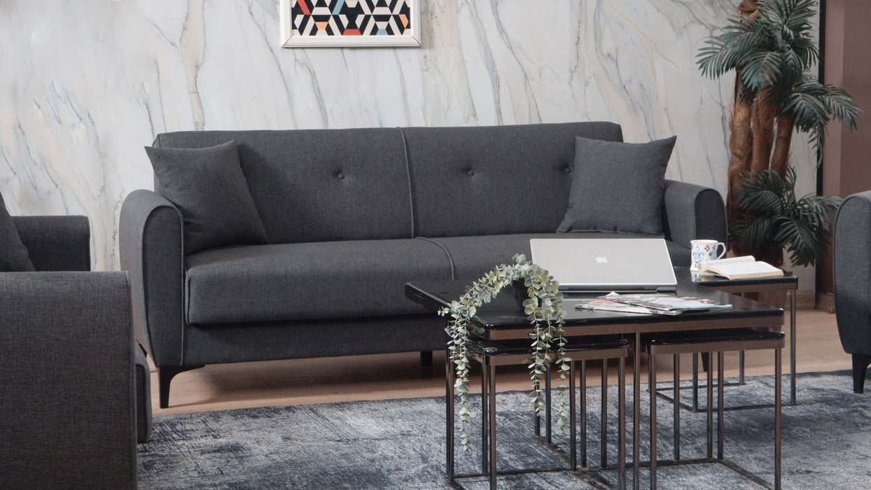 Leo Convertible Sofa Grey