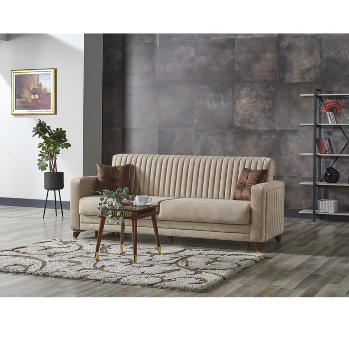 Line Convertible Livingroom Sofa Cream