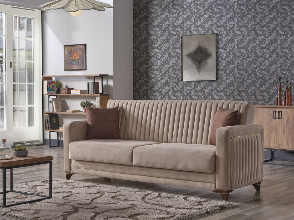 Line Convertible Livingroom Sofa Cream