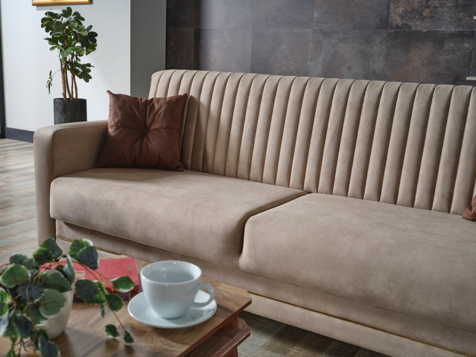 Line Convertible Livingroom Sofa Cream