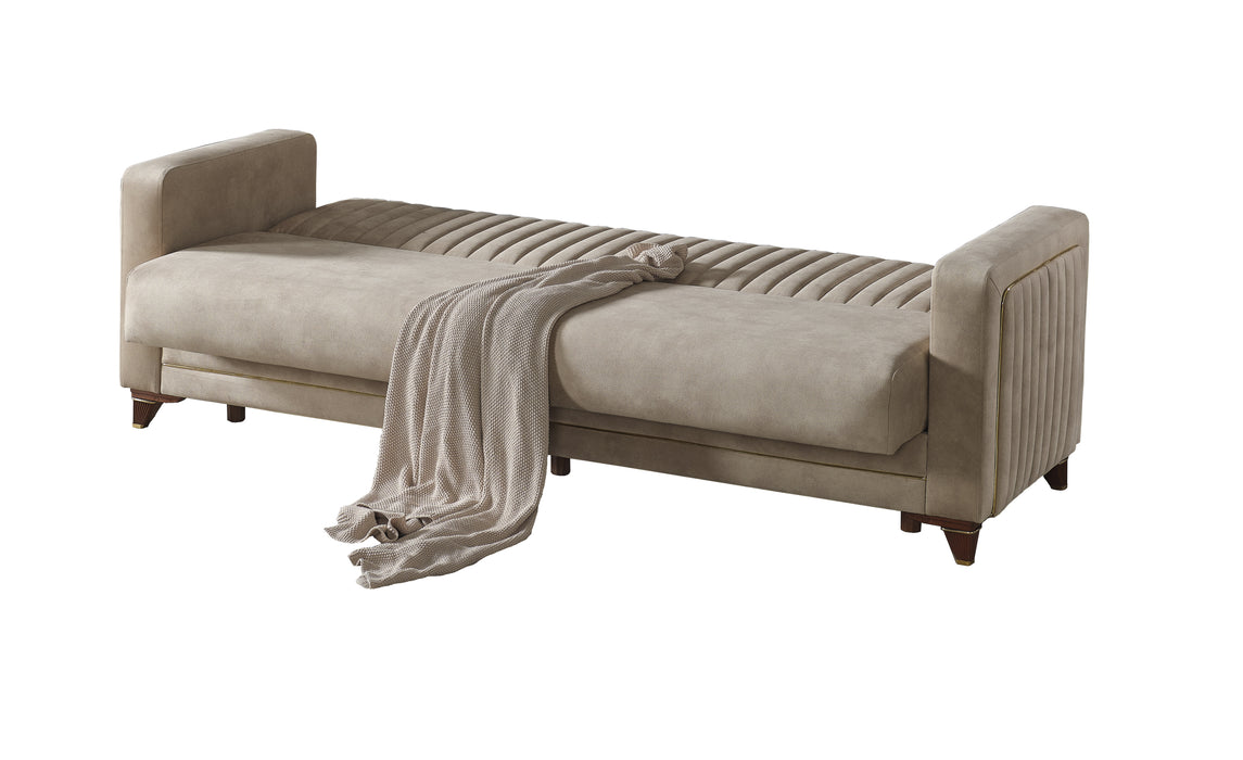 Line Convertible Livingroom Sofa Cream