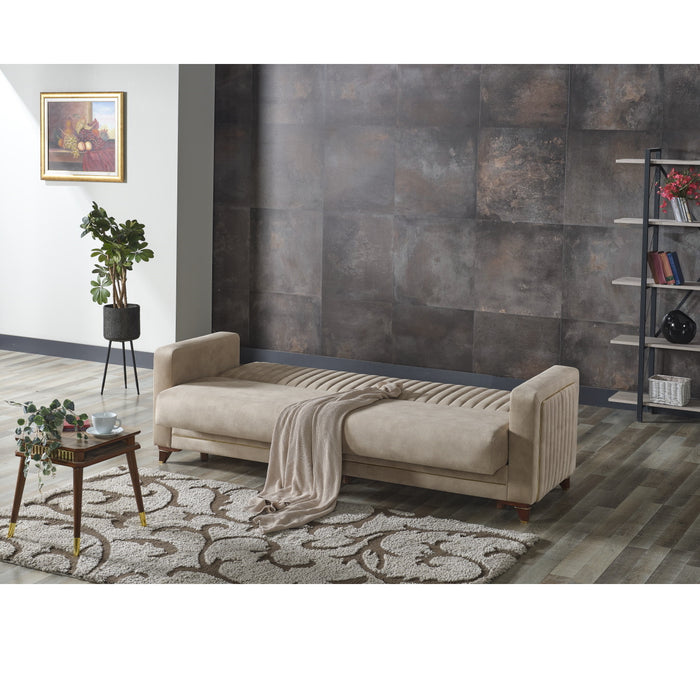 Line Convertible Livingroom Sofa Cream