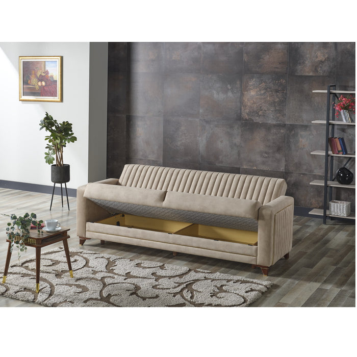 Line Convertible Livingroom Sofa Cream