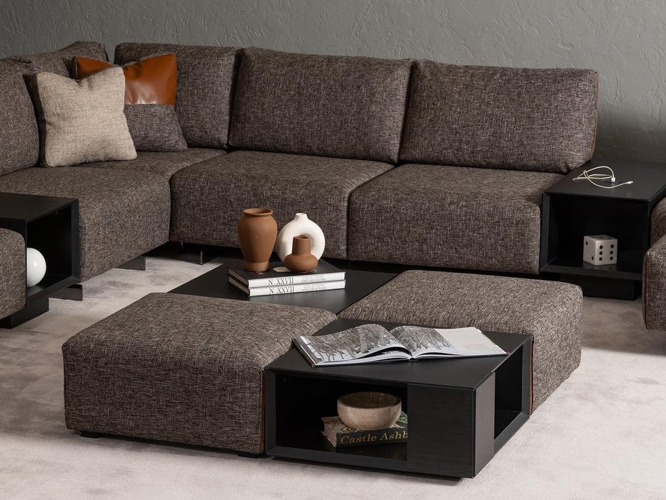 Luca Coffee Table With Pouf