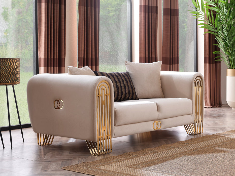 Monaco 73" Wide Rolled Arm Loveseat