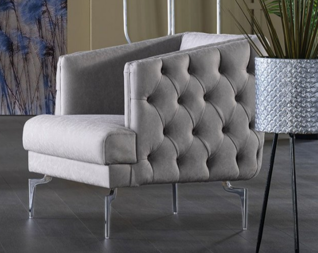 MONTEGO ACCENT CHAIR (LIGHT GRAY)