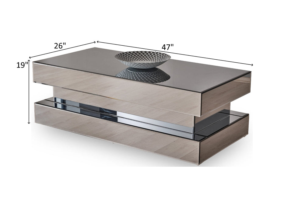 Moone 47" Wide Coffee Table