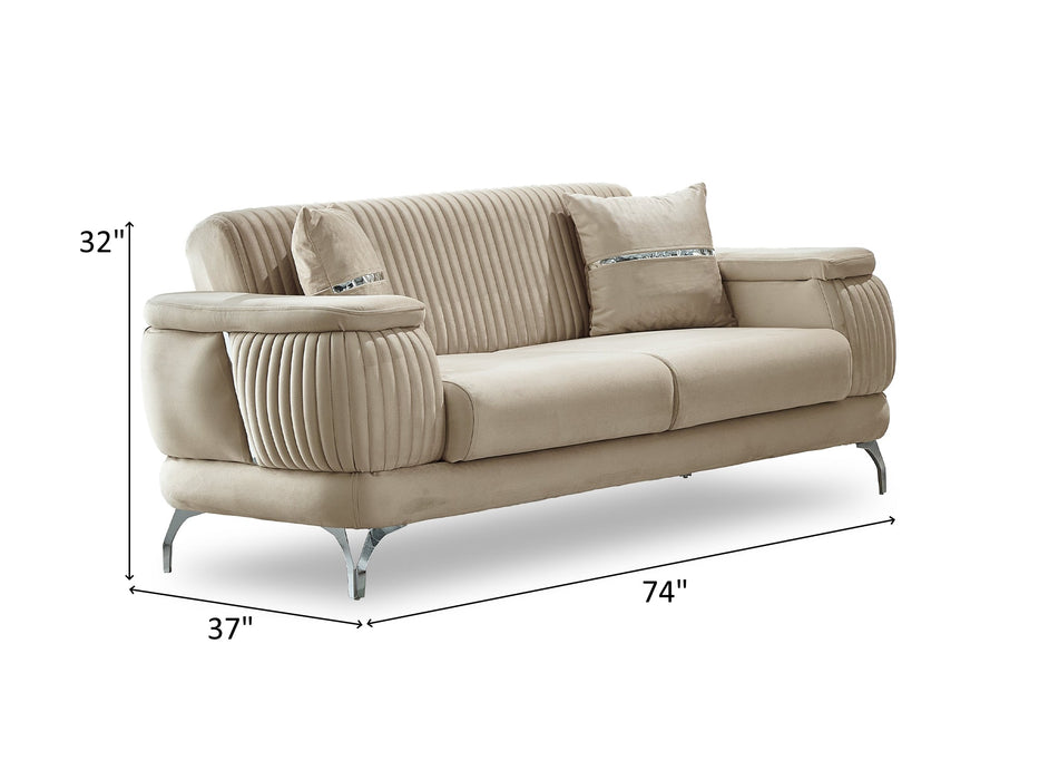 Resital 74" Wide Convertible Loveseat