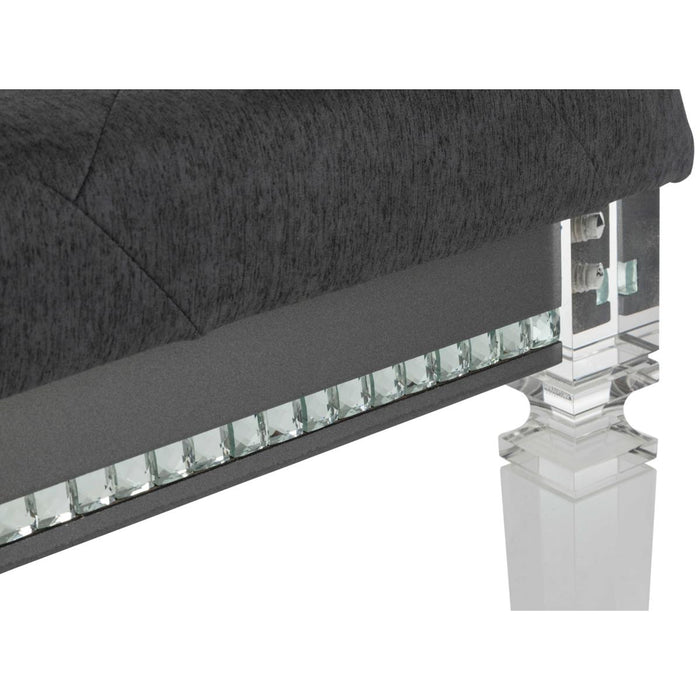 Giovani Dark Gray Bedroom Bench