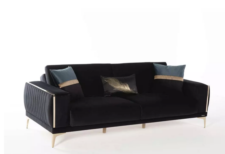 CARLINO LOVE SEAT (NAPOLY BLACK)