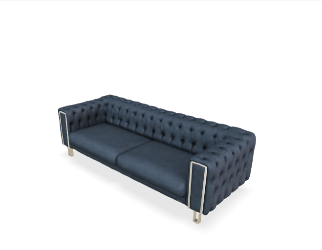 Navy Sofa Bed Montego 3-Seater Sleeper