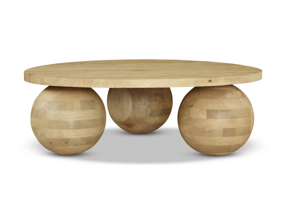 Spherical 39" Wide Round Coffee Table