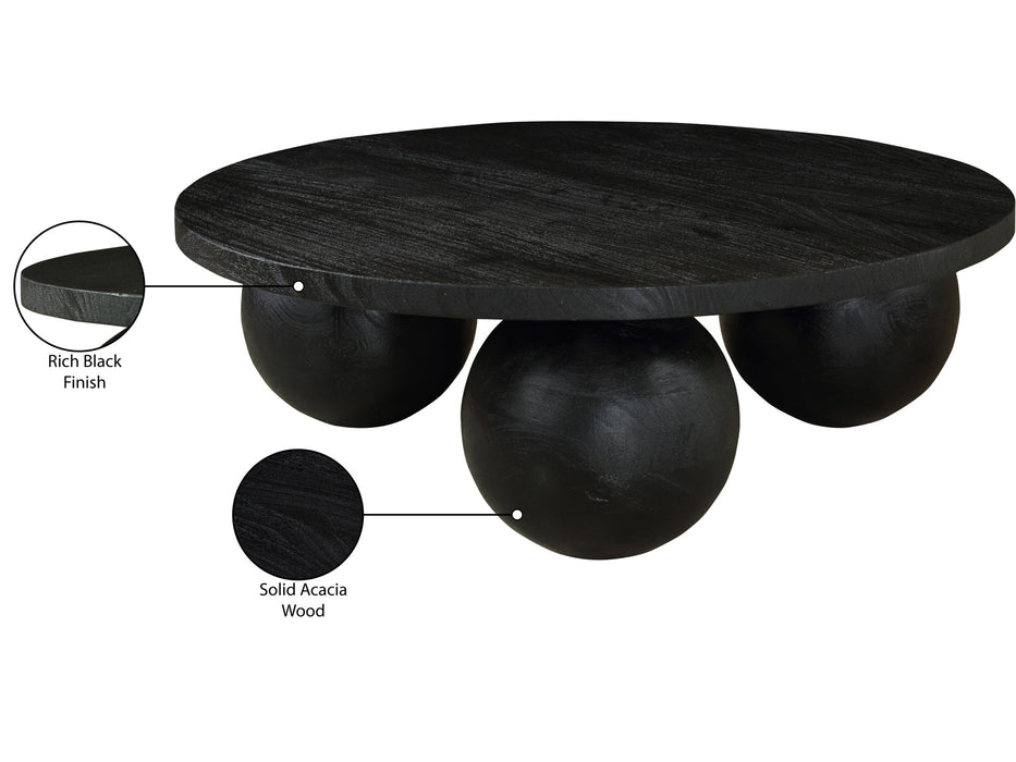 Spherical 39" Wide Round Coffee Table