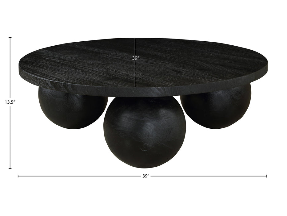 Spherical 39" Wide Round Coffee Table