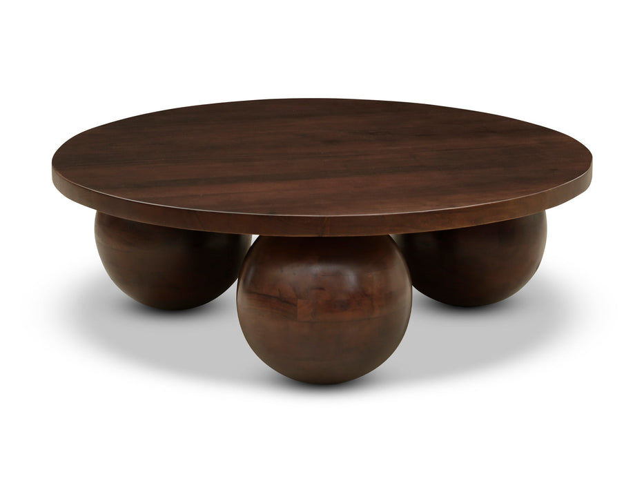 Spherical 39" Wide Round Coffee Table