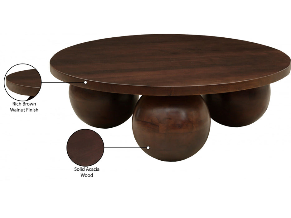 Spherical 39" Wide Round Coffee Table