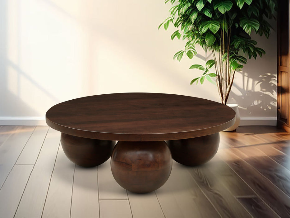 Spherical 39" Wide Round Coffee Table