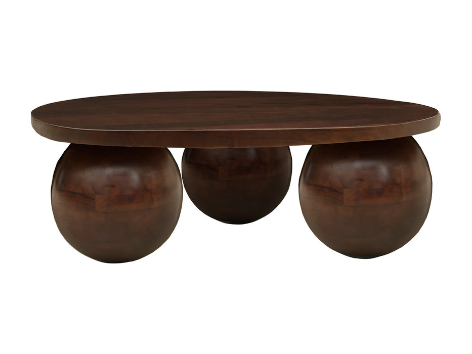 Spherical 39" Wide Round Coffee Table