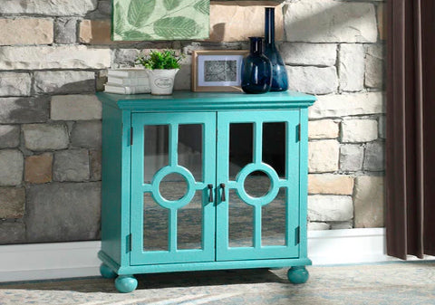 Poppy Antique Aqua Accent Chest