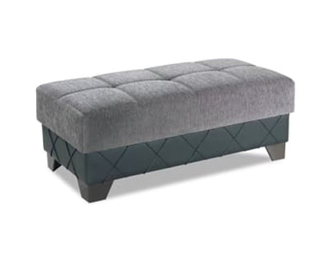 Molina Floket Gray Ottoman