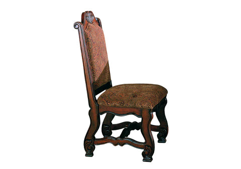 Neo Renaissance Brown Side Chair, Set of 2