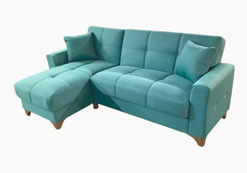 Tina Sectional (Oyem Teal)