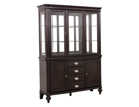 Marston Dark Cherry Buffet & Hutch