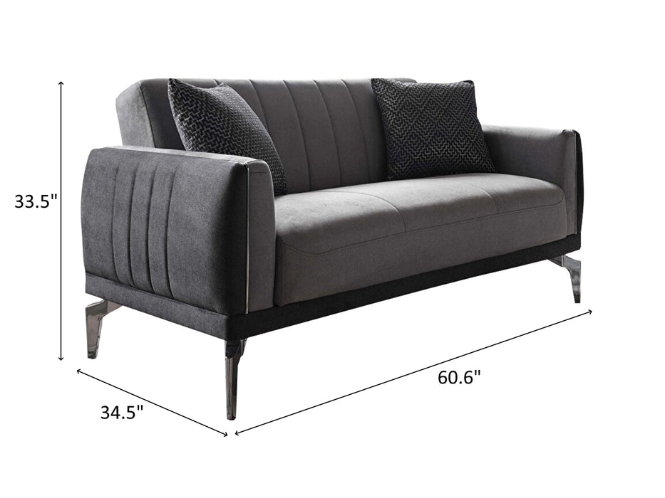 Valens 60.6" Wide Convertible Loveseat