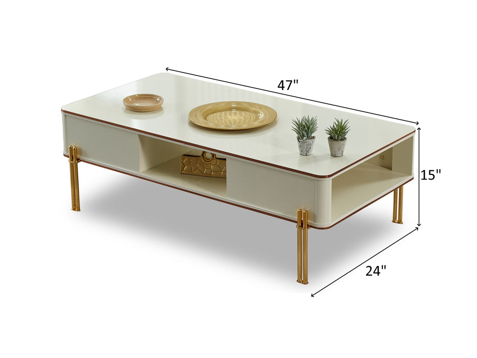 Zumrut 47" Wide Coffee Table