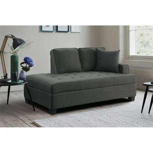 Elmont Charcoal Chaise