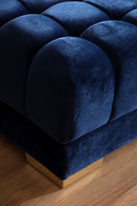 Ariana Velvet Blue Double Chaise Sectional