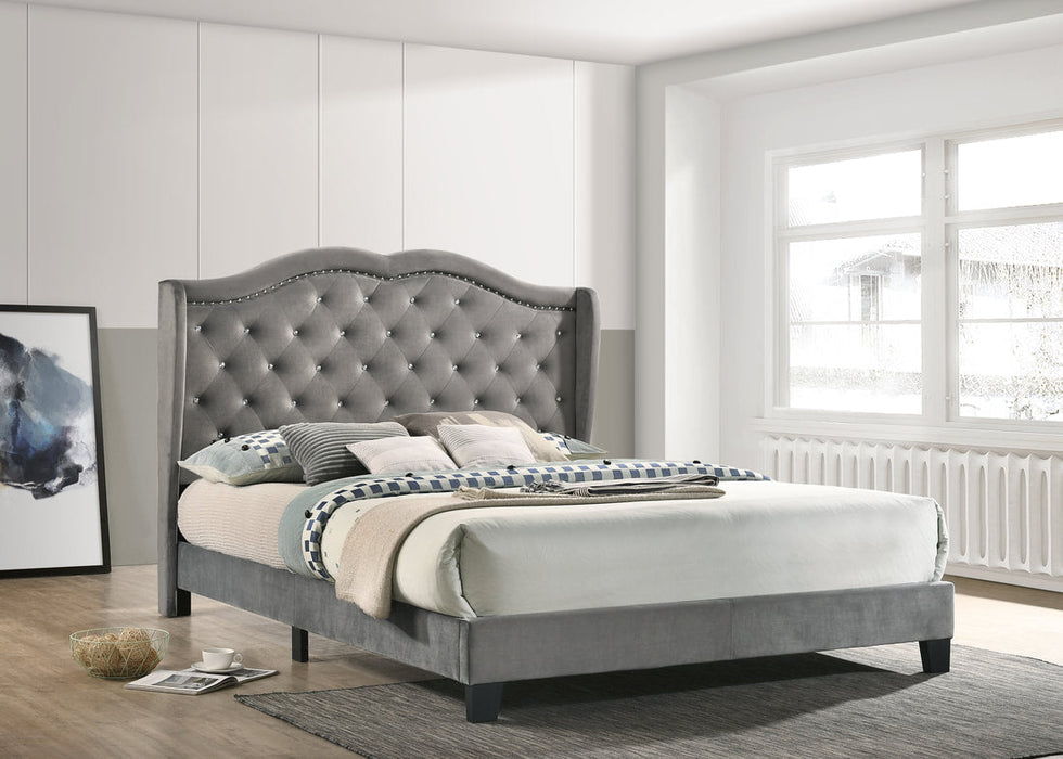 Paradise Gray Full Platform Bed