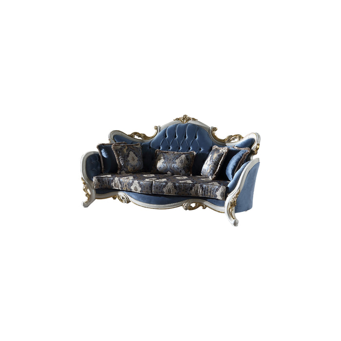 Hunkar Traditional Livingroom Sofa Blue